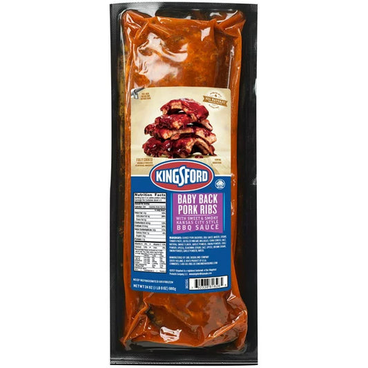 Heat and Eat Pork Baby Pack 24 oz (BBQ Sauce Special)